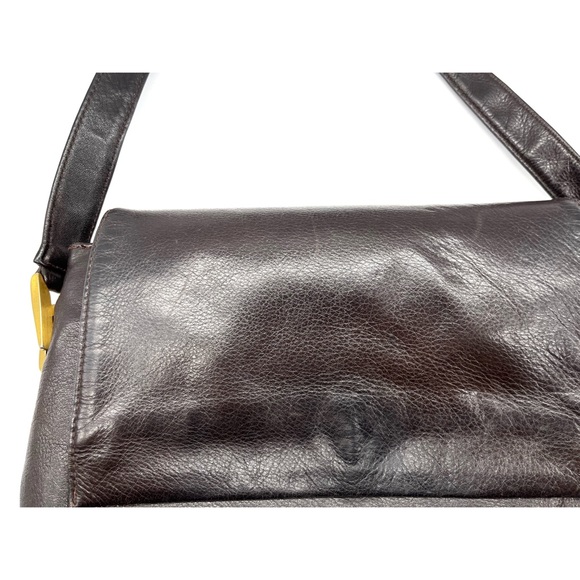 Borella Vintage Leather Handbag Germany Adjustable Shoulder Strap Crossbody Brow - Picture 2 of 10